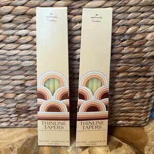 Thin line 10” Taper Candles Vintage in Box: 2 sets